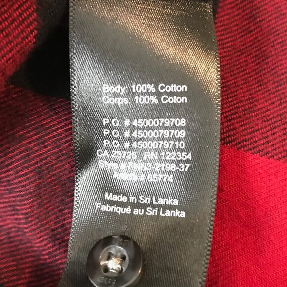 NWOT Aritzia TNA Banff Red Buffalo Plaid Cropped Button Down Shirt Size 1 - Picture 8 of 8
